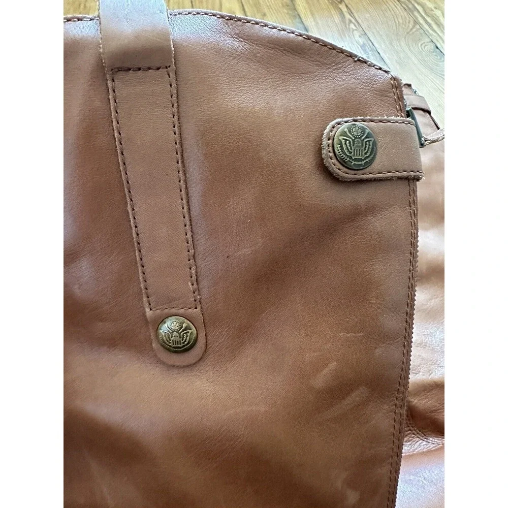 Sam Edelman Penny‎ 2 Riding Boots Knee High sz 6 M Whiskey Leather Tan Brown